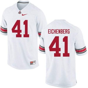 NCAA Ohio State Buckeyes Men's #41 Tommy Eichenberg White Nike Football College Jersey CWR8145EM
